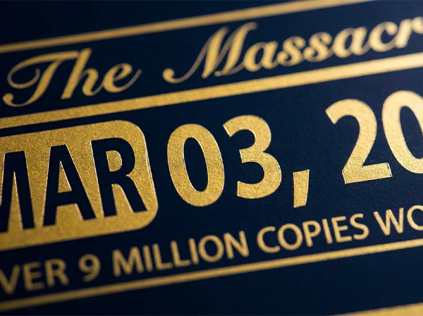 "The Massacre" PLAQUE- AUTOGRAPHED by 50! - Image 3