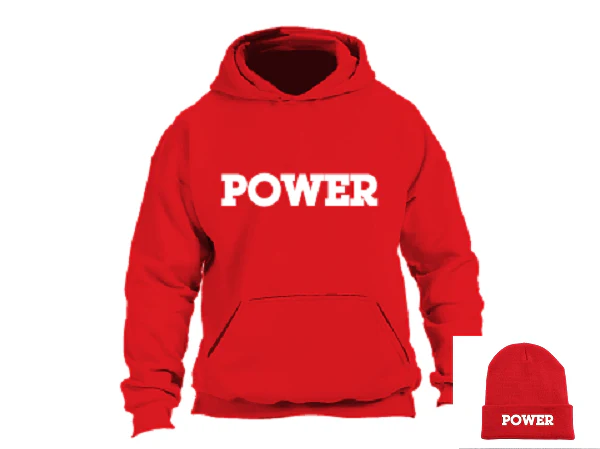 "POWER" Hoodie Bundle:  POWER Hoodie + POWER Beanie Cap- SIRE SPIRITS VIP - Image 2