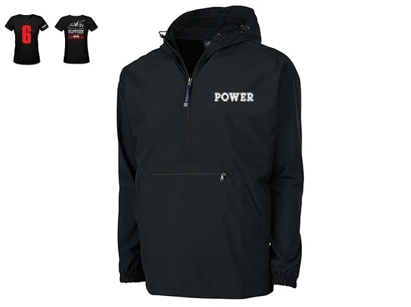 "POWER" Limited Edition Bundle: POWER Rain Jacket + POWER MSG Tee- SIRE SPIRITS VIP - Image 2