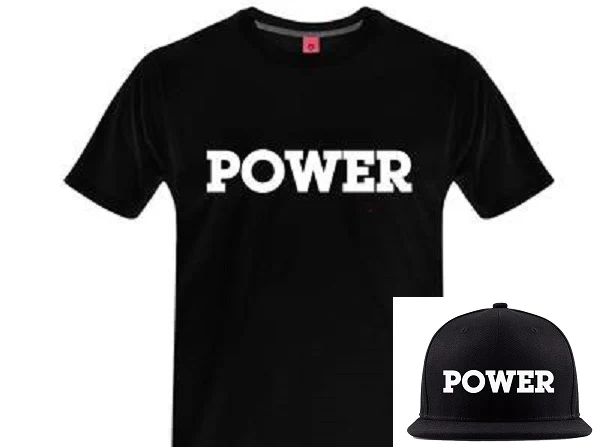 "POWER" Limited Edition Bundle:  POWER Tee + POWER Snapback Hat- SIRE SPIRITS VIP
